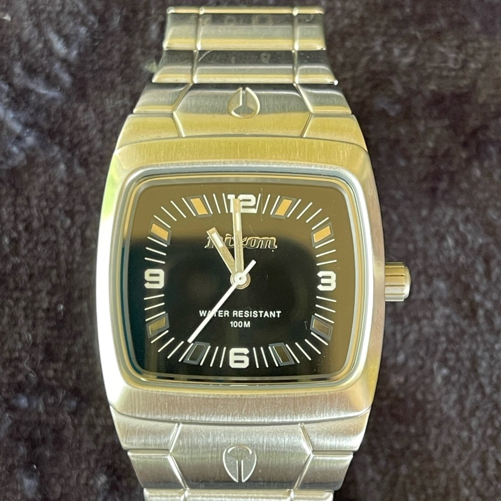 Nixon Silver and Black Women's / Men’s Watch